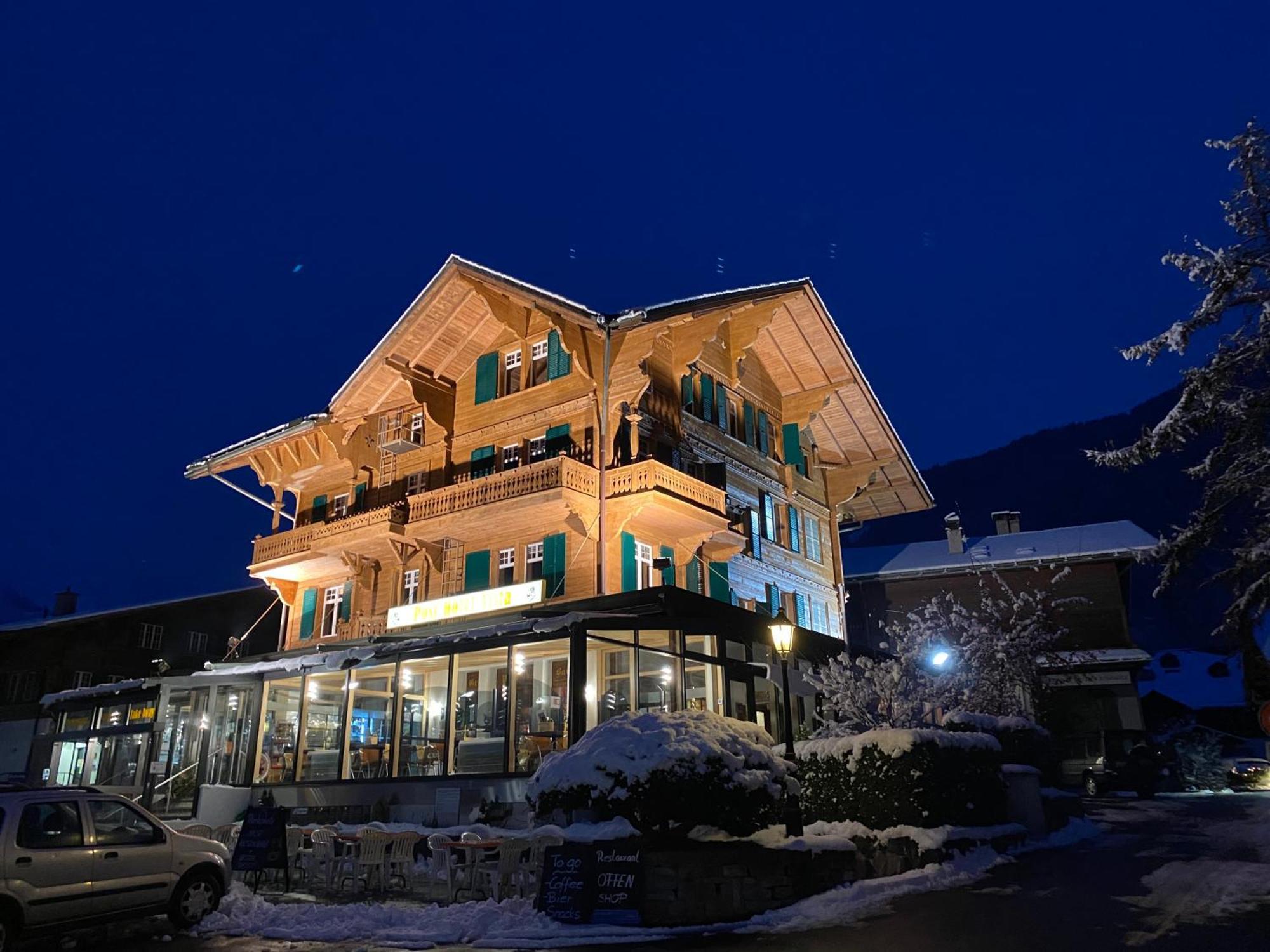 Post Hotel Vista Zweisimmen Esterno foto